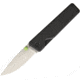 The James Brand The Chapter Framelock Black Folding Knife,2.75in,D2 Tool Steel,Standard Edge,Satin,Black,Titanium Handle TJBP2001