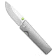 The James Brand The James Brand The Chapter 2 Frame Lock Knife Titanium 2.75" Satin, Gray, CPM S35VN, adult, BHQ-195210