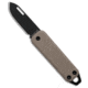 The James Brand The James Brand The Elko Slip Joint Keychain Knife Coyote Tan G-10 1.6" Black, Tan, Sandvik 12C27, adult, BHQ-195437