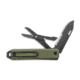 The James Brand The James Brand The Ellis Lockback Knife &amp; Tool w/Scissors OD Green 2.75" Blk, Black/OD Green, Sandvik 12C27, adult, BHQ-141603