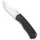 The James Brand The James Brand The Folsom Liner Lock Knife Black G-10 2.75" Satin Serr, Black, VG10, adult, BHQ-121593