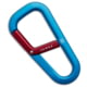 The James Brand The Hardin Carabiner, Blue/Red, One Size, BHQ-195455