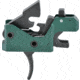 The Triggered Company The Disruptor AR-15 FRT 3 Position Drop In Forced Reset Rifle Trigger w/ Ambidextrous Safety Selector, AR-15, Curved, 3.7-4.1lb, Green, 3