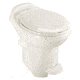 Thetford Aqua-Magic Style Plus Toilet With Water Saver - Low, Bone, 34439