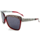 Thierry Mugler 10207 Burgundy-Mat Gunmetal Frame, Brown Gradient Lenses Frame Womens Sunglasses, 58-14-125 10207-C8