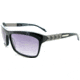 Thierry Mugler 10214 Black-Marble Frame, Purple Gradient Lenses Frame Womens Sunglasses, 60-17-130 10214-C5
