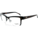 Thierry Mugler Single Vision Prescription Eyeglasses 9283 Tortoise-Black Frame, Women, 50-19-138 9283-C3RX