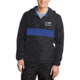 Thin Blue Line 1/2 Zip Hooded - Embroidered - FLAG-TBL-1/2ZIP-HOODED-BLK/BLU-2XL