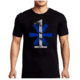 Thin Blue Line 1* Asterisk T-shirt, Classic - 1AS-BIG-BLACK-M