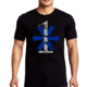 Thin Blue Line 1* Asterisk T-shirt, Classic - 1AS-BIG-BLACK-S