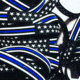 Thin Blue Line American Flag Bracelet, X-small, 6 Inch, Thin Blue Line - TBL-AM-BR-6-1