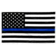Thin Blue Line American Flag With Grommets, Thin Blue Line - BLUE-AMERICAN-3X5
