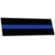 Thin Blue Line Bumper Sticker, 3 X 11 Inches, Thin Blue Line - TBL-S-BLACK-311