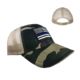 Thin Blue Line Camo Trucker Hat - American Flag, Thin Blue Line - HAT-TBLAM-CAMO