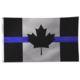 Thin Blue Line Canadian Flag, 3 X 5 Ft, Thin Blue Line - BLUE-CANADA-3X5