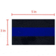Thin Blue Line Classic Car Decal, 3 X 5 Inches, Reflective - TBL-BB-REFLECT