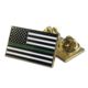 Thin Blue Line Classic, Double Clutch Pin - Thin Green Line American Flag - PIN-CLASSIC-TGL