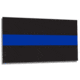 Thin Blue Line Classic Sticker, 3 X 4.5 In, Thin Blue Line - BLACK-BLUE-S-712