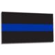 Thin Blue Line Classic Sticker, 3 X 4.5 In, Thin Blue Line - BLACK-BLUE-S-712