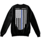 Thin Blue Line Crew Neck Sweatshirt, Black - TBL-CREW-BLACK-L