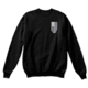 Thin Blue Line Crew Neck Sweatshirt, Black - TBL-CREW-BLACK-L