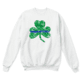 Thin Blue Line Crewneck, Shamrock, White - STPAT-TBL-CREW-WHITE-XXXL