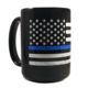 Thin Blue Line American Coffee Mug, 11 Ounce - MUG-DIST-TBL-11