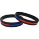 Thin Blue Line Dual Bracelet, Thin Red Line - TRBL-DUAL-BR-9