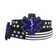 Thin Blue Line Ems Bracelet, 8 Inch, Thin Blue Line - EMS-BR-8