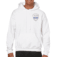 Thin Blue Line Hoodie - 1* Asterisk , White - 1AS-H-WHITE-XXL