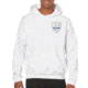 Thin Blue Line Hoodie - 1* Asterisk , White - 1AS-H-WHITE-XXXL