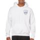 Thin Blue Line Hoodie - 1* Asterisk , White - 1AS-H-WHITE-S