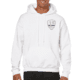 Thin Blue Line Hoodie - 1* Asterisk , White - 1AS-H-WHITE-XXXL