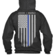Thin Blue Line Hoodie - American Flag Honor &amp; Respect, Black - TBL-H-BLACK-XXXXL