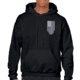 Thin Blue Line Hoodie - American Flag Honor &amp; Respect, Black - TBL-H-BLACK-XXXXL