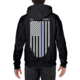 Thin Blue Line Hoodie - American Flag Honor &amp; Respect, Black - TBL-H-BLACK-XXXXL