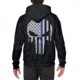 Thin Blue Line Hoodie - Skull, Black - BLPUN-H-BLACK-XXL