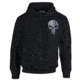 Thin Blue Line Hoodie - Skull, Black - BLPUN-H-BLACK-XXXXL
