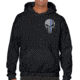 Thin Blue Line Hoodie - Skull, Black - BLPUN-H-BLACK-XXXXL