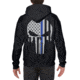 Thin Blue Line Hoodie - Skull, Black - BLPUN-H-BLACK-XXXXL