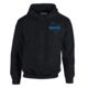 Thin Blue Line Hoodie - Texas , Black - TEXAS-H-BLACK-L