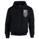 Thin Blue Line Hoodie - Thin Red Line American Flag Honor &amp; Respect, Black - TRL-H-BLACK-XXL