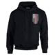 Thin Blue Line Hoodie - Thin Red Line American Flag Honor &amp; Respect, Black - TRL-H-BLACK-XXXXL