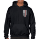 Thin Blue Line Hoodie - Thin Red Line American Flag Honor &amp; Respect, Black - TRL-H-BLACK-XXXXL