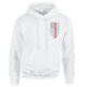 Thin Blue Line Hoodie - Thin Red Line American Flag Honor &amp; Respect, White - TRL-H-WHITE-XXL