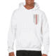 Thin Blue Line Hoodie - Thin Red Line American Flag Honor &amp; Respect, White - TRL-H-WHITE-XXL