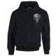 Thin Blue Line Hoodie - Thin Red Line Skull, Black - REDPUN-H-BLACK-XXL