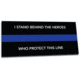 Thin Blue Line I Stand Behind Sticker, 9 X 4 Inches, Thin Blue Line - TBL-S-STANDBEHIND-94
