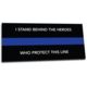 Thin Blue Line I Stand Behind Sticker, 9 X 4 Inches, Thin Blue Line - TBL-S-STANDBEHIND-94