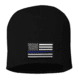 Thin Blue Line Knit Beanie 8 Inch, Black - BEANIE-8INCH-TBL-BLACK